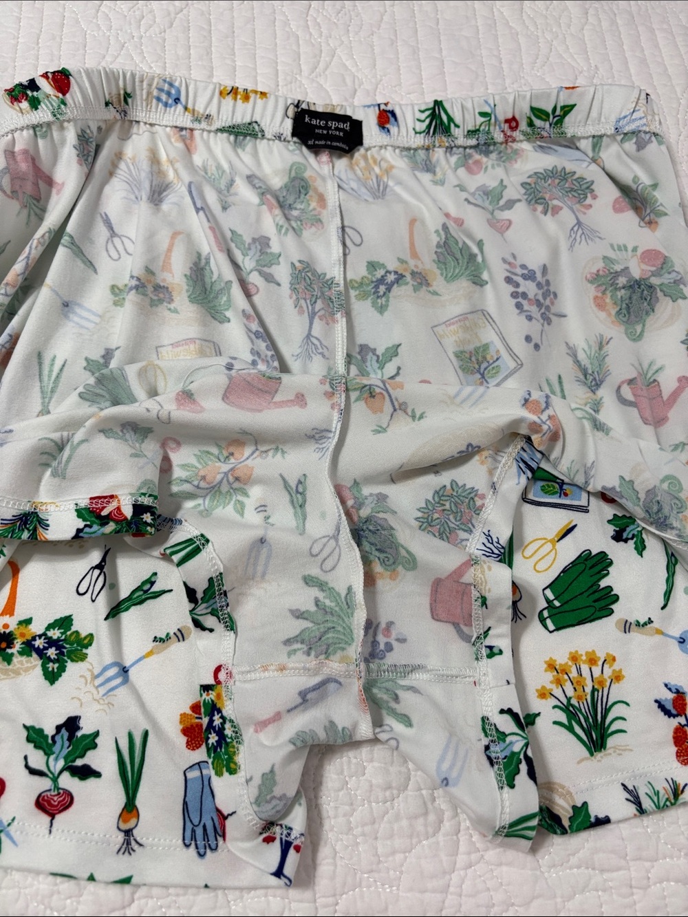 Kate Spade Gardening Short Sleeve Shorts Pajamas Set Size XL Sleepwear - Picture 9 of 14
